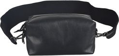 Wide Strap Leather Shoulder Bag