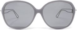 Balenciaga Bb0058sk Grey Sunglasses