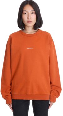 Fierra Stamp Sweatshirt In Orange Cotton