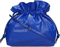 Ailey Shoulder Bag In Blue Leather