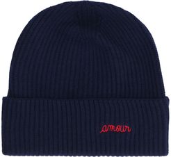 Amour Ribbed Knit Beanie