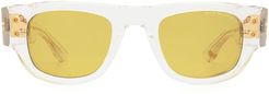 Dita Dts701-a-03-z Crystal & Gold Sunglasses