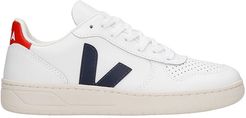 V-10 Sneakers In White Leather