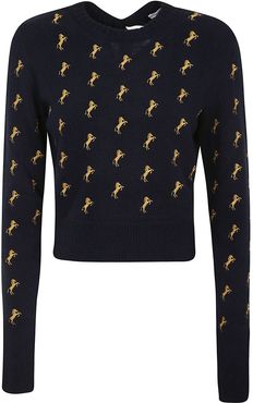 Horse Print Pullover