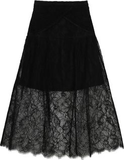 Lace Midi Skirt