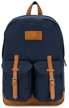 Blue Canvas Backpack