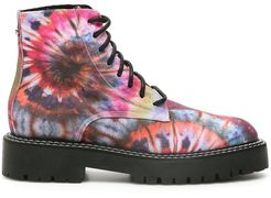 Tie-dye Combat Boots