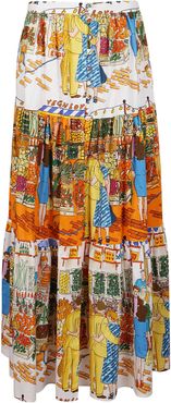 Multicolor Cotton Skirt