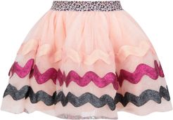 Pink Skirt For Girl With Waves