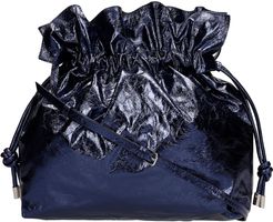 Ailey Hand Bag In Blue Leather