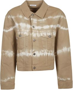 Paint Effect Military Jacket
