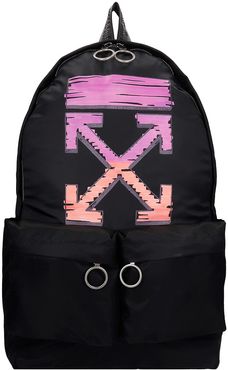 Marker Backpack In Black Synthetic Fibers
