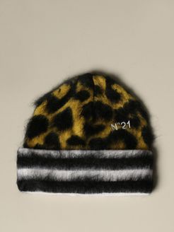 N° 21 Hat N &deg; 21 Hat In Animalier Wool And Mohair