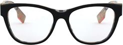 Burberry Be2301 Top Black On Vintage Check Glasses