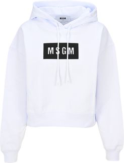 Msgm Logo Print Hoodie