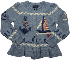 Nautical Cotton Cardigan