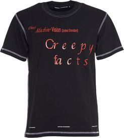 creepy Facts Front Print T-shirt