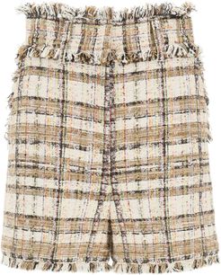 Tartan Tweed Shorts