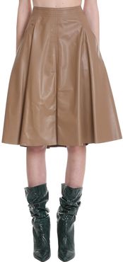 Skirt In Brown Leather
