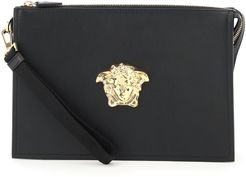 La Medusa Leather Clutch