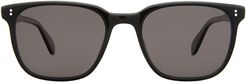 Garrett Leight Emperor Sun Black Laminate Sunglasses