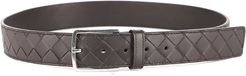 Intreccio Motif Leather Belt