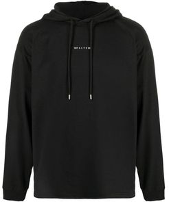 Black Cotton-blend Hoodie