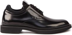 Black Leather Lace Up Oxford Shoes