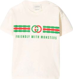 T-shirt With Frontal Logo Press