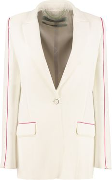 Contrasting Piping Blazer