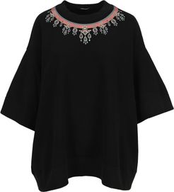 Undercover Embroidered Draped Top