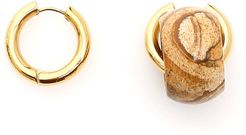 Earrings With Diaspore Pendant
