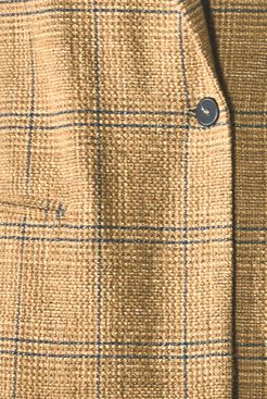 Wool Cotton Glen Check Jacket