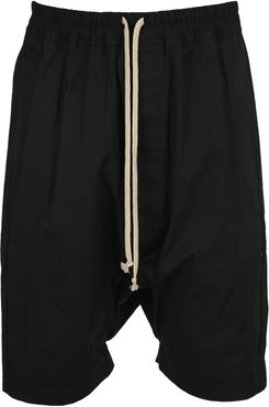 Stretch-cotton Drop-crotch Shorts