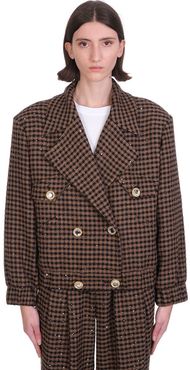 Bomber In Brown Wool