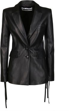 Black Leather Blazer