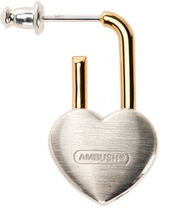 Heart Padlock Earring