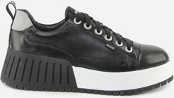 R-dj 393 Black Leather Sneakers