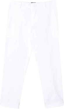 White Trousers With Lapels