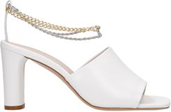 Inez Sandals In White Leather