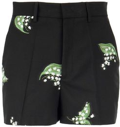 May Lily Jacquard Gabardine Shorts