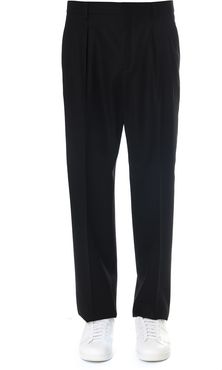 Black Virgin Wool Trousers