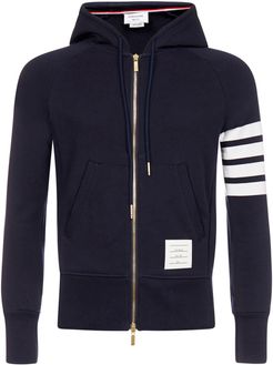 4-bar Cotton Hooded Track Suit Jacket