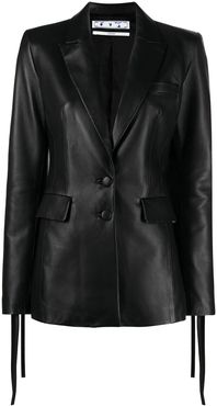 Black Leather Blazer