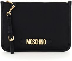 Fabric Pouch Moschino Lettering