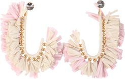 Raffia J Earrings