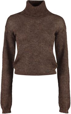 Mohair Blend Turtleneck Sweater