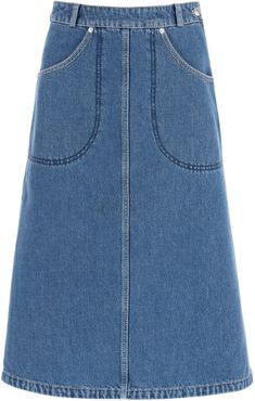 Denim Midi Skirt