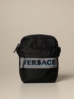Shoulder Bag Versace Nylon Bag With Reflective Logo