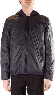 Hooded Jacket In Technical Fabric